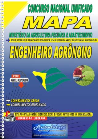 Apostila Concurso Do Mapa Engenheiro Agr Nomo