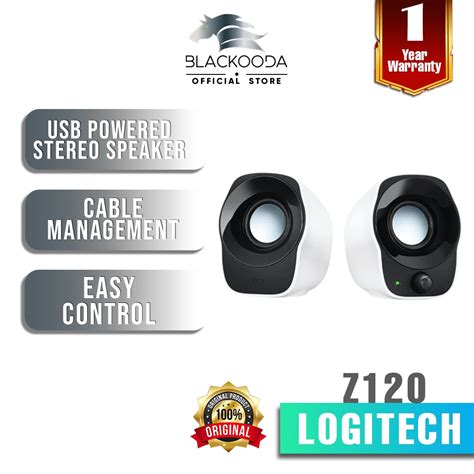 Logitech Z120 Compact Stereo Usb Powered Speakers Shopee Malaysia