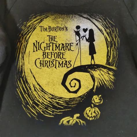 DISNEY TIM BURTONS Nightmare Before Christmas Thin Jumper Top Size 10