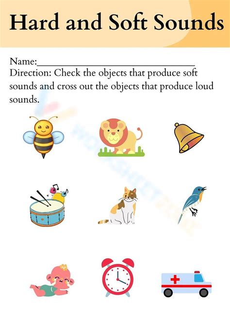 Hard And Soft Sounds Worksheet