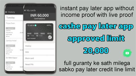 Instant Pay Later App Zero Document Fast Approval Cashe Credit Line