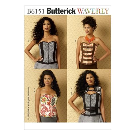 7 Corset Sewing Pattern Butterick Luthaiskadie