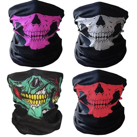 Multipurpose Skull Halloween Face Scarf Mask Motorcycle Training