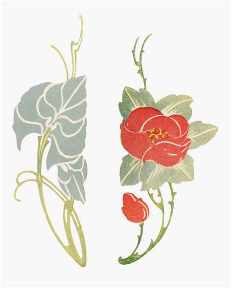 Art Nouveau Flowers Png Philomena Villegas