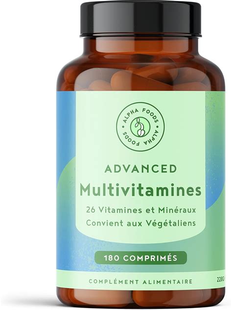 Multivitamines et Minéraux 180 Comprimés Vegan 26 Vitamines