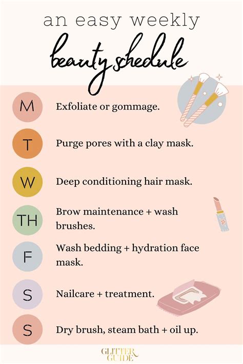 Linktreeworldfashionmarket Beauty Routine Schedule Week