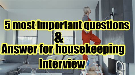 Housekeeping Job Interview Most Important Questions And Answer Youtube