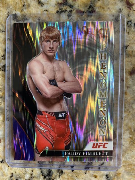 Paddy Pimblett Panini Select Ufc Phenomenon Silver Flash Prizm