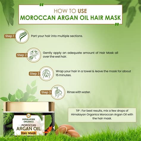 Moroccan Argan Oil Hair Mask With Bhringraj Himalayan Organics The