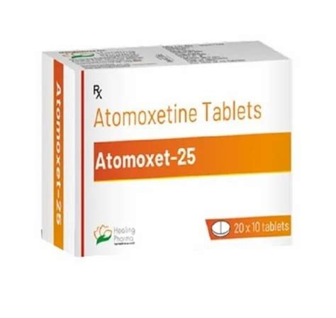 Atomoxetine 25mg Tablets Healing Pharma 20 X 10 At Rs 200stripe In