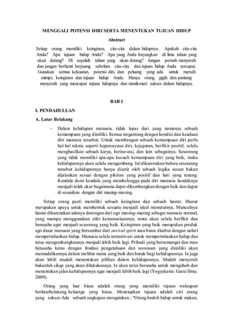 MENGGALI POTENSI DIRI SERTA MENENTUKAN TUJUAN HIDUP PDF