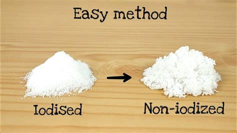 Difference Between Plain Salt And Iodized Salt Does It Have A