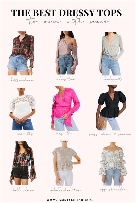 How To Style Dressy Tops To Wear With Jeans