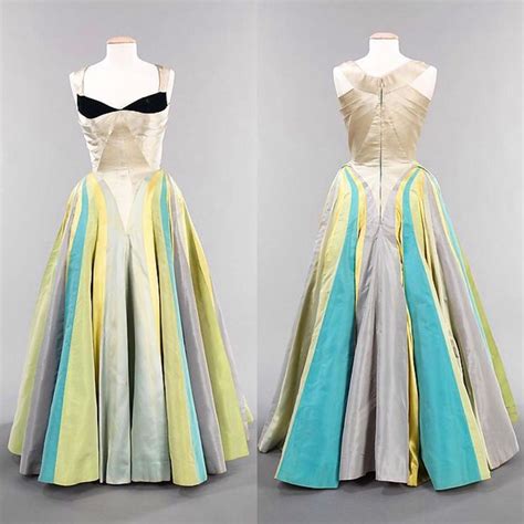 Charles James Butterfly Back View Vintage Dresses Evening Dresses