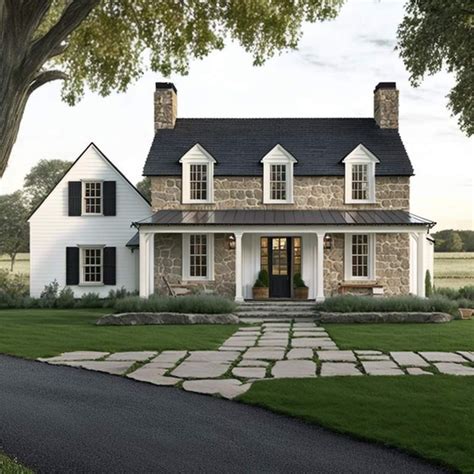 Stone Colonial Farmhouse Colonial House Exteriors House Exterior