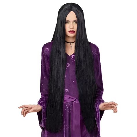 Long Black Witch Wig