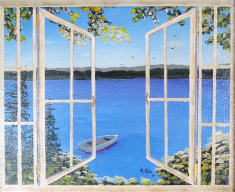 Lake View Painting By Rich Fotia Fine Art America