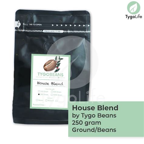 Jual Biji Kopi House Blend Robusta Arabika 250 Gram Ground Coffee