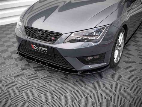 Maxton Front Splitter V Seat Leon Fr Cupra Mk Gloss