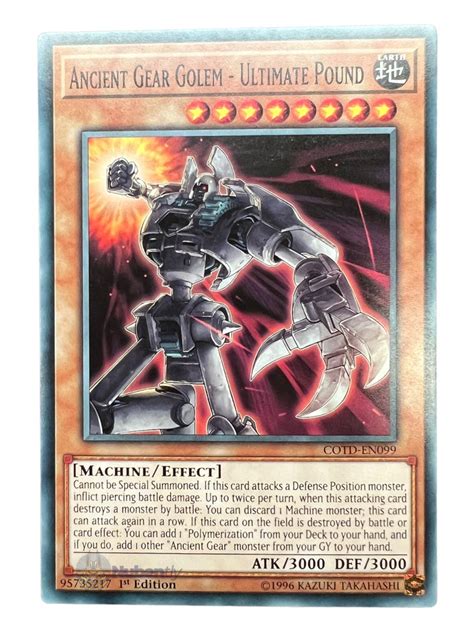 ANCIENT GEAR GOLEM ULTIMATE POUND COTD EN099