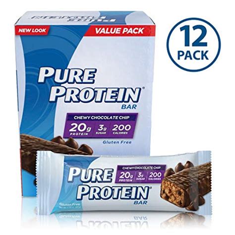 Pure Protein High Protein Bar Chewy Chocolate Chip Multipack Protein Bars 20 Grams Of Protein