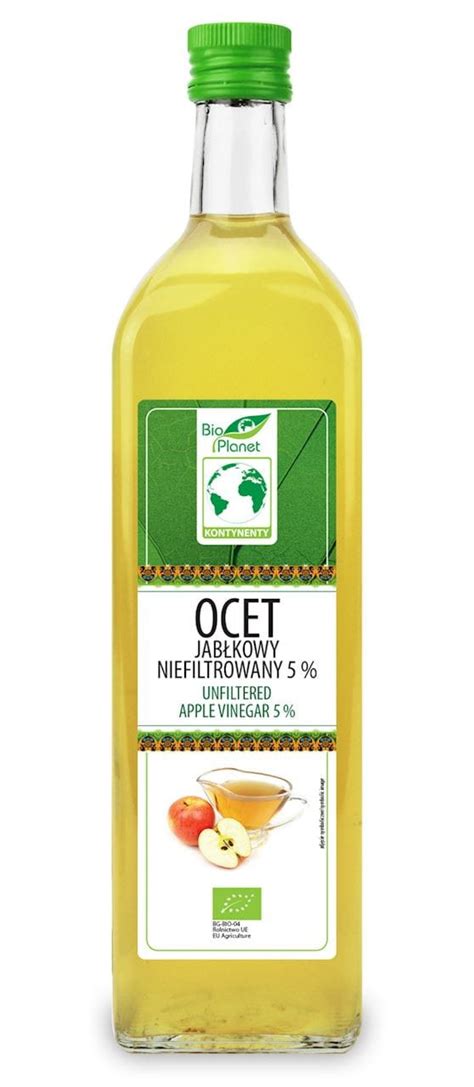 Ocet JabŁkowy 5 Niefiltrowany Bio 1 L Bio Planet 5903900368087