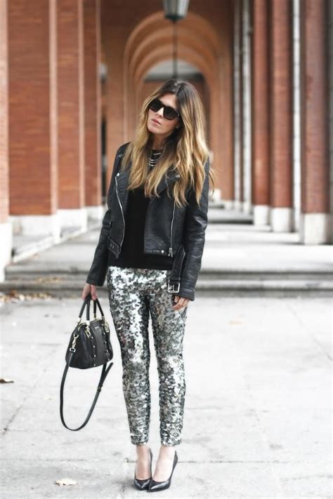 11 Ways To Make Sequin Pants Look Very Cool Sequin Pants Fashion