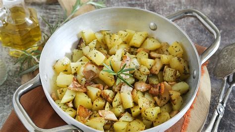 Funghi Porcini E Patate In Padella Contorno Vegano Veloce Ricetta