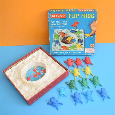 Vintage 1970s Flip Frog Game Leap Frog Pineapple Retro