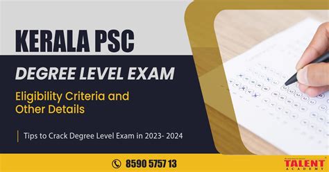 Degree Level Preliminary Exam Details Eligibility Criteria Details