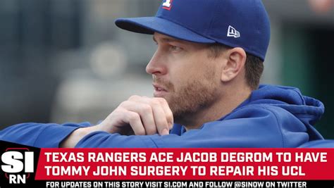 Texas Rangers Ace Jacob Degrom To Undergo Tommy John Surgery Video