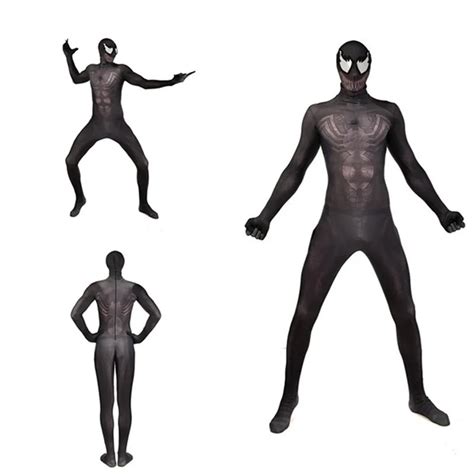 New Venom Cosplay Costume Man child spider man Zentai Suit Skin Tight ...