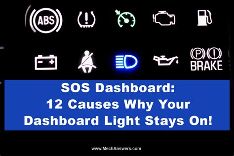 Dashboard Lights Stay On Most Common Causes