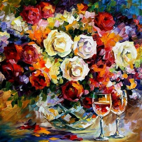 Цветы с бокалами - картинка №12661 | Printonic.ru