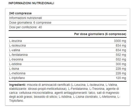 ESSENTIAL AMINO 240 COMPRESSE YAMAMOTO NUTRITION BODY SPORT INTEGRA