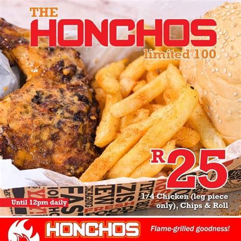 Honchos Ladysmith Home Ladysmith Kwazulu Natal Menu Prices