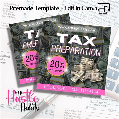 Tax Flyer Diy Tax Prep Flyer Tax Prep Services Flyer Tax Prep Flyer Template Tax Season Tax