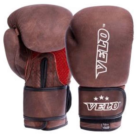Перчатки боксерские кожаные VELO VL-2209 12 унций красный – фото ...