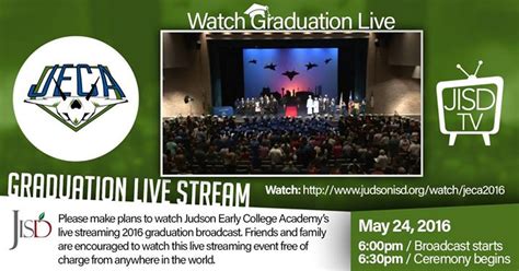 2016 Judson Early College Academy (JECA) Graduation at New Creation Christian Fellowship, San ...