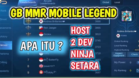 PENJELASAN GB MMR MOBILE LEGENDS TERBARU GB WINRATE MOBILE LEGENDS