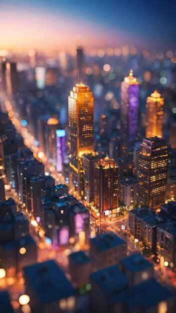 Premium Photo | Night in city blurry bokeh wallpaper background