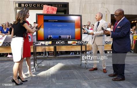 Natalie Morales Savannah Guthrie Matt Lauer And Al Roker Appear On