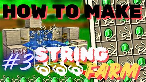 Episode 3 Making Infinite String Farm In Minecraft Crafting World