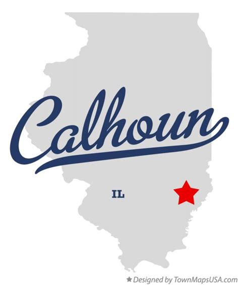 Map of Calhoun, IL, Illinois