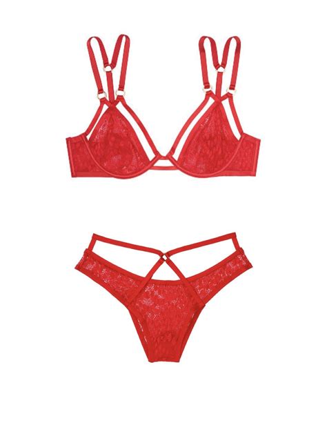 Комплект білизни Victorias Secret Very Sexy Unlined Plunge Bra And Strappy купити недорого в Києві