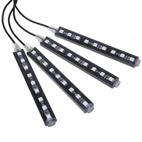 Lumini Ambientale Auto Kit Interior Led Leduri Pe Banda Rgb Cu