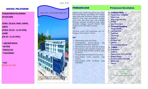 Leaflet Informasi Pelayanan Rumah Sakit Rsud Sulbar