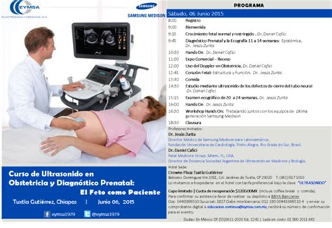 Eymsa Curso Internacional De Ultrasonido En Obstetricia Y Diagnóstico