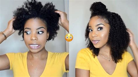 I Tried Natural Clip Ins For My C Hair Shook Ft Betterlength Youtube