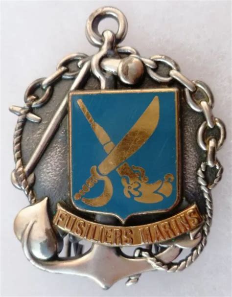 Insigne De B Ret Fusiliers Marins Marine Nationale Original Drago Mm